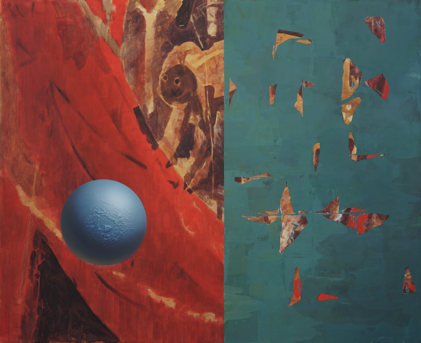 5.悬置二 布面丙烯 180x220cm