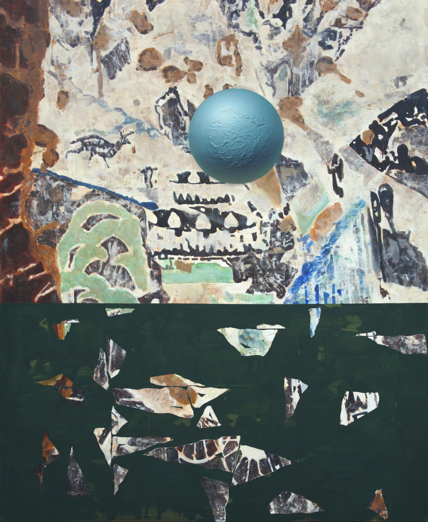 9.悬置三 布面丙烯 220x180cm