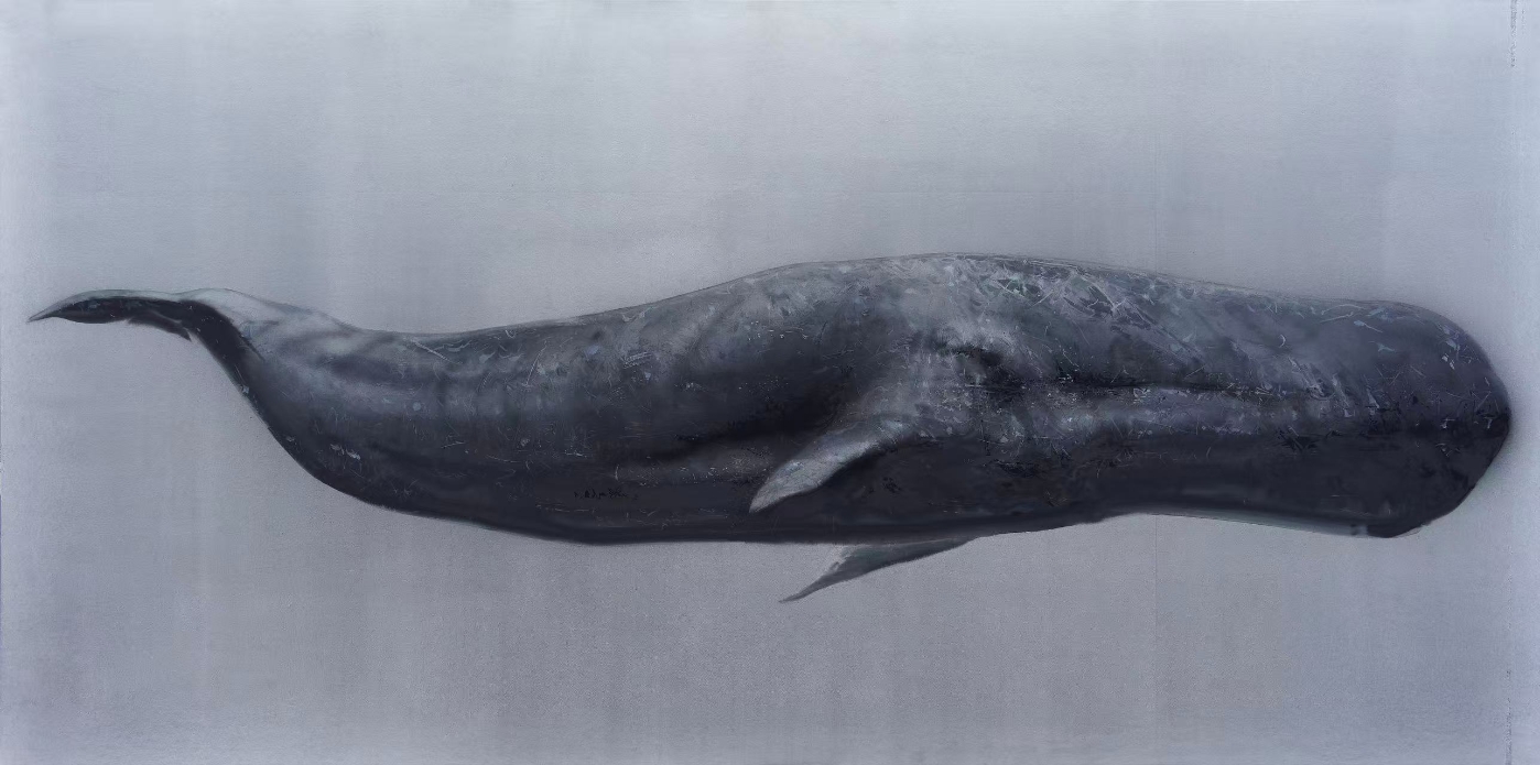 12.鲲 150x290cm 2025 纸本水彩