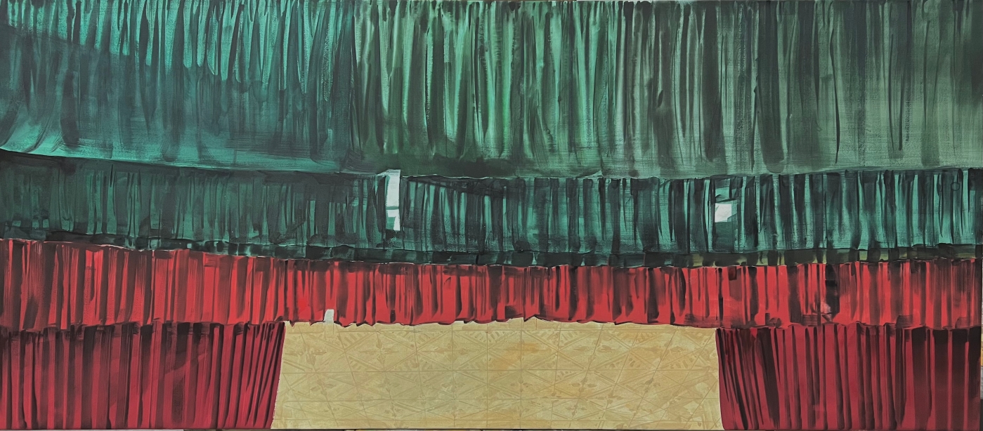 18.《序幕2》  纸本水彩120cm×220cm 2022