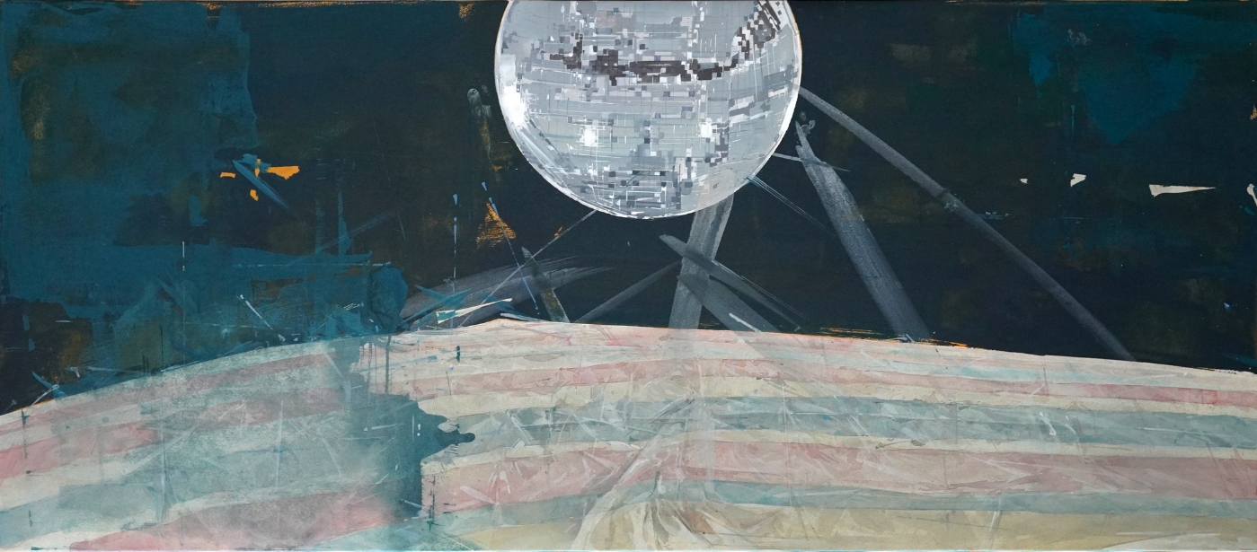 20.《谢幕3》 纸本水彩 70cm×160cm 2021