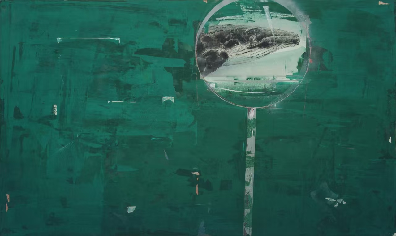 27.《绿墙之三》120x200cm 2021