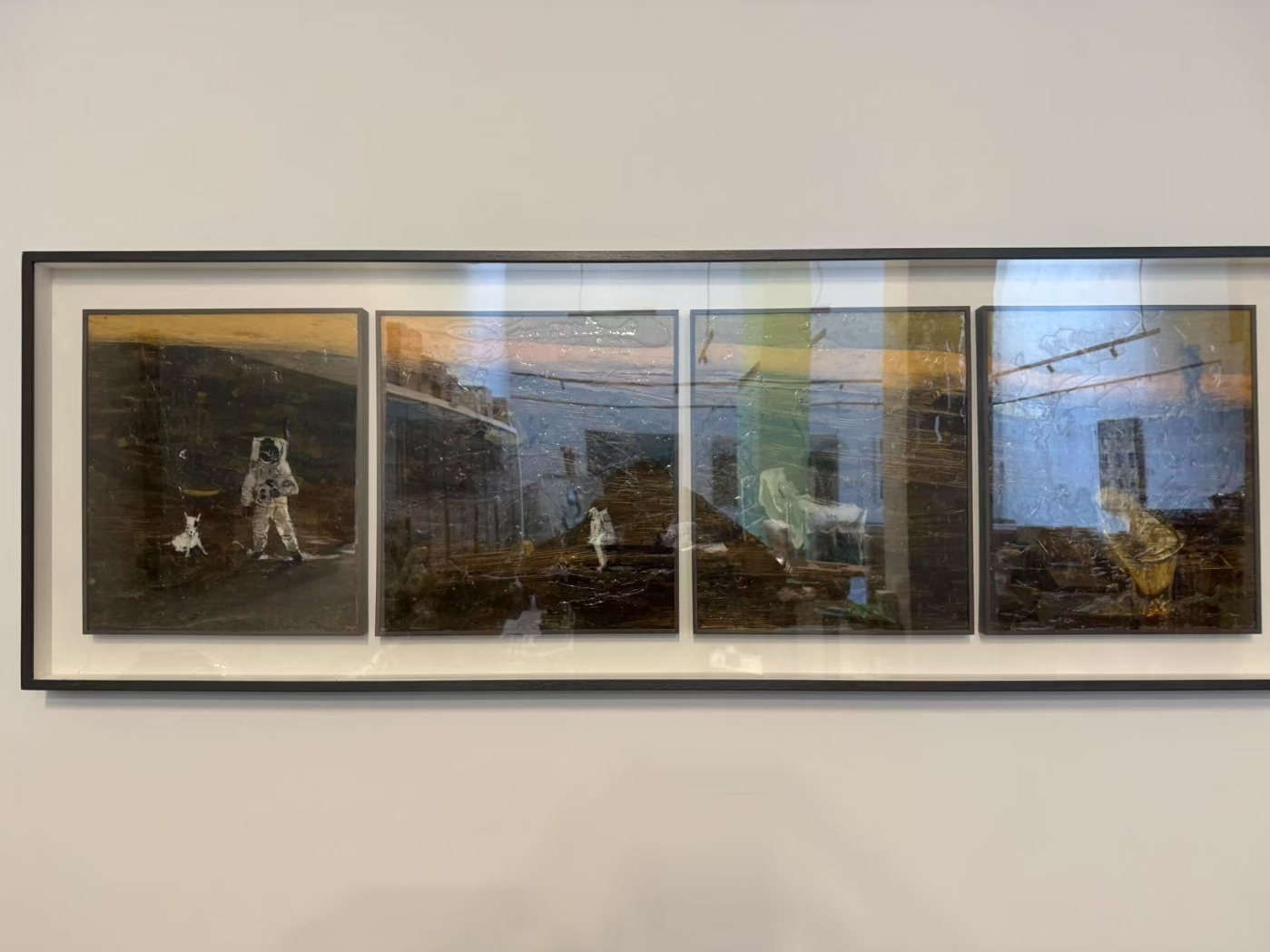 40.《无人之境》45cm×120cm 2017 综合材料