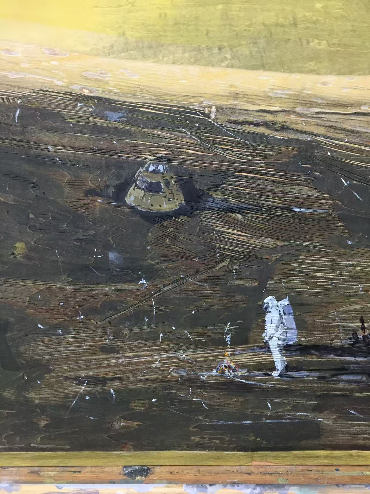 40.局部1《无人之境》45cm×120cm 2017 综合材料
