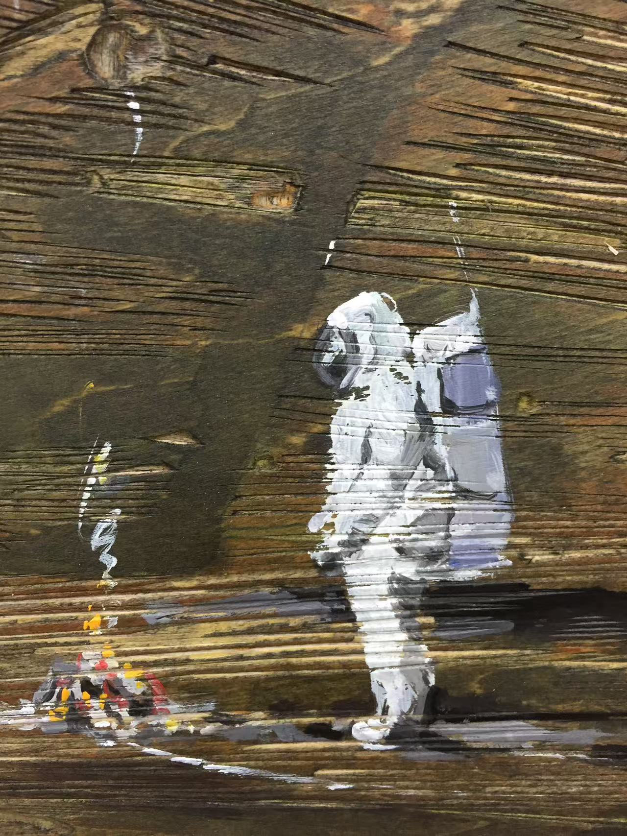 40.局部2《无人之境》45cm×120cm 2017 综合材料