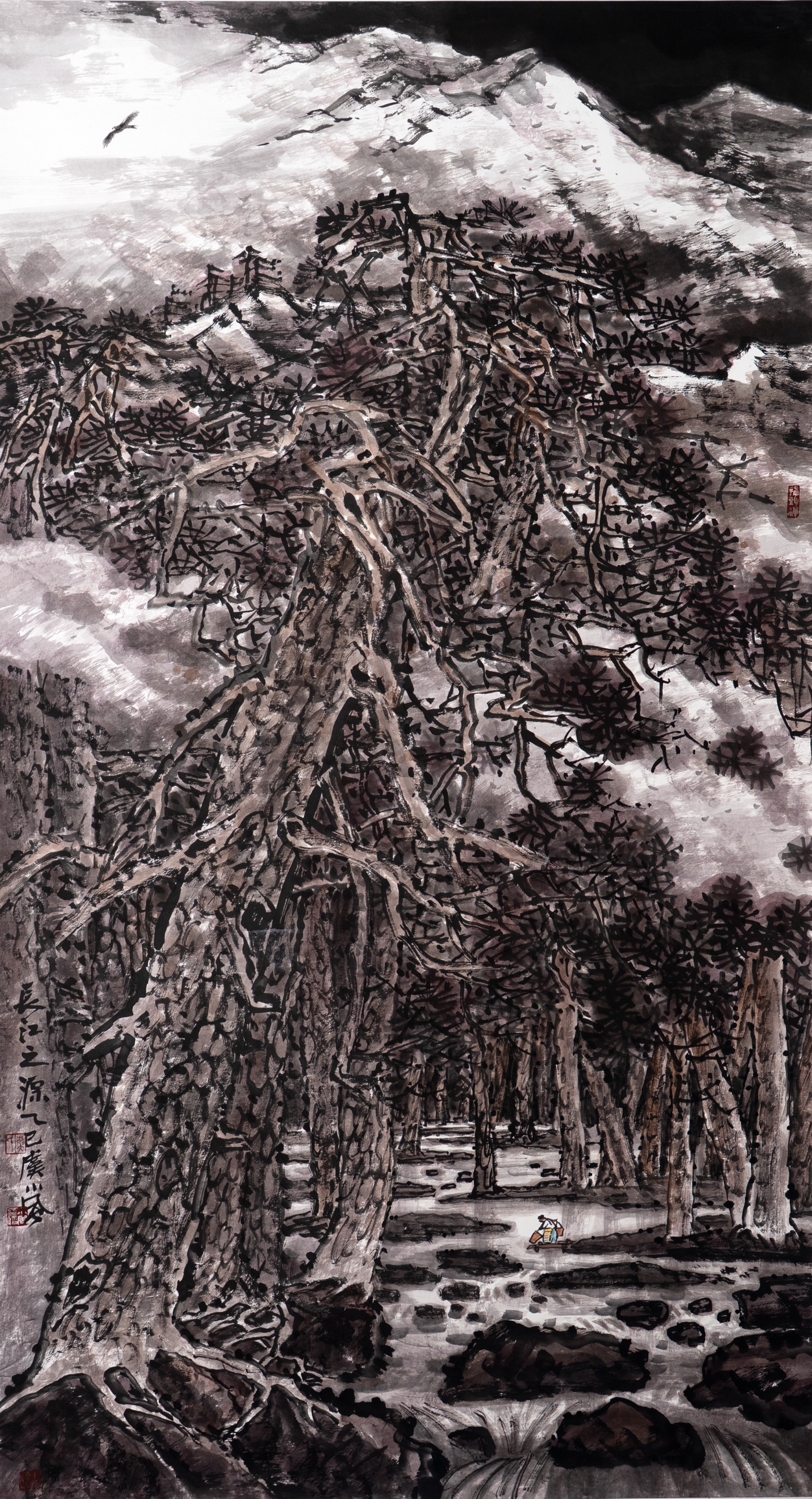 虞小风《长江之源》180cmx96cm 虞小风《长江之源》180cmx96cm