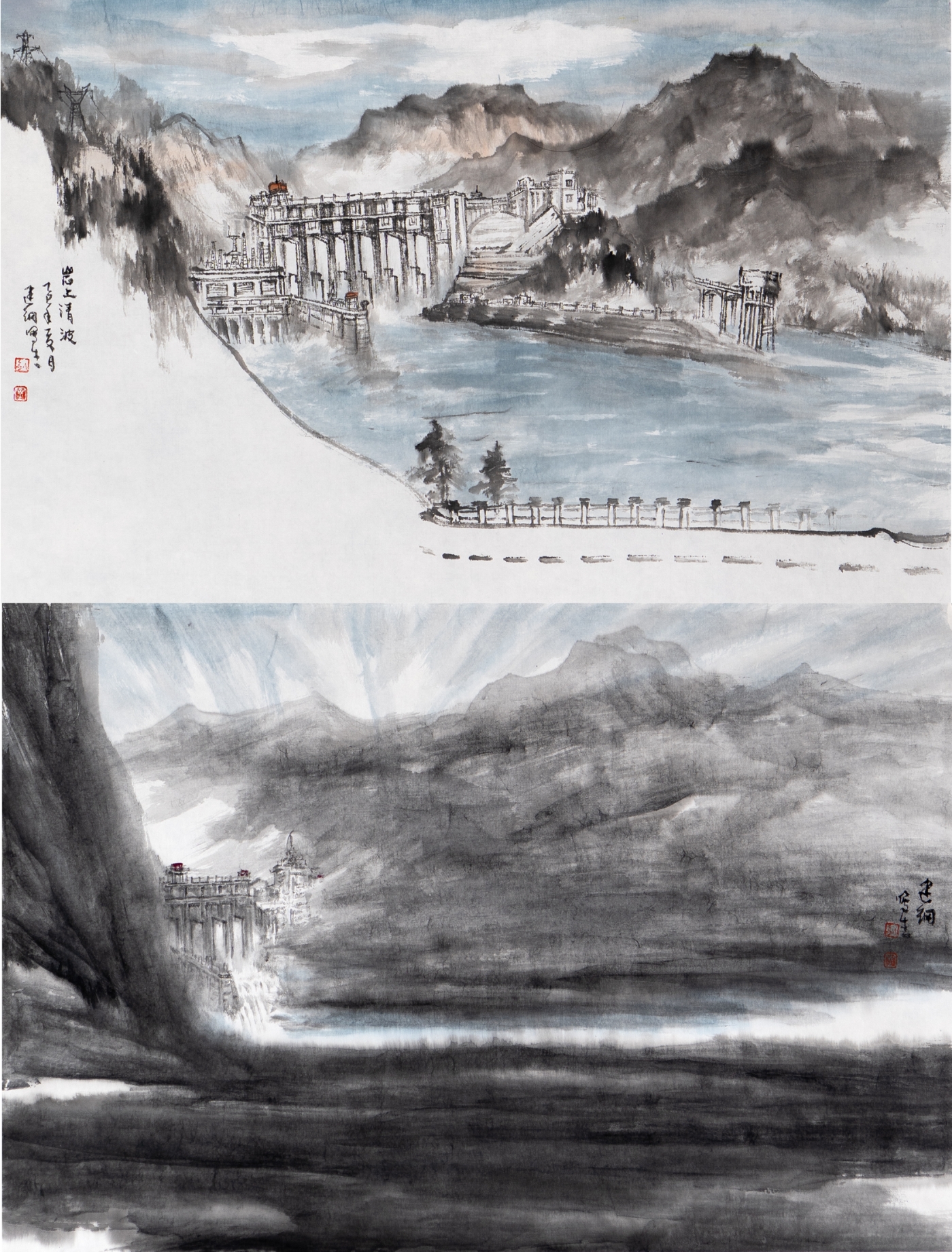 童建刚《长江写生》60cmx80cm 童建刚《长江写生》60cmx80cm