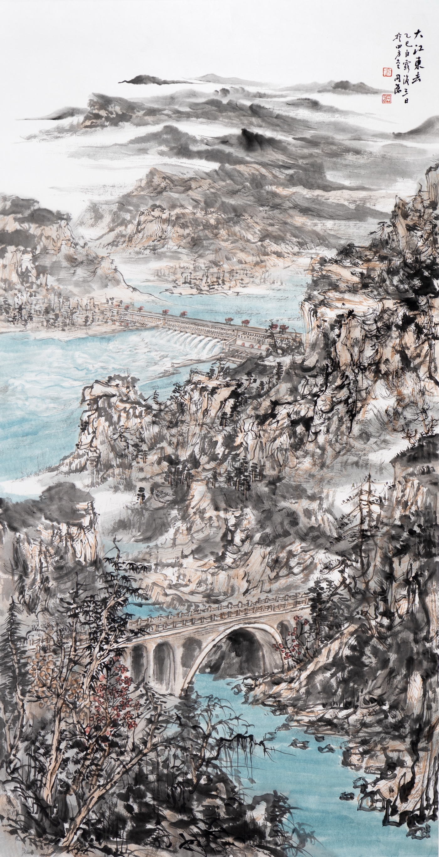 涂同源《大江东去》180cmx96cm 涂同源《大江东去》180cmx96cm