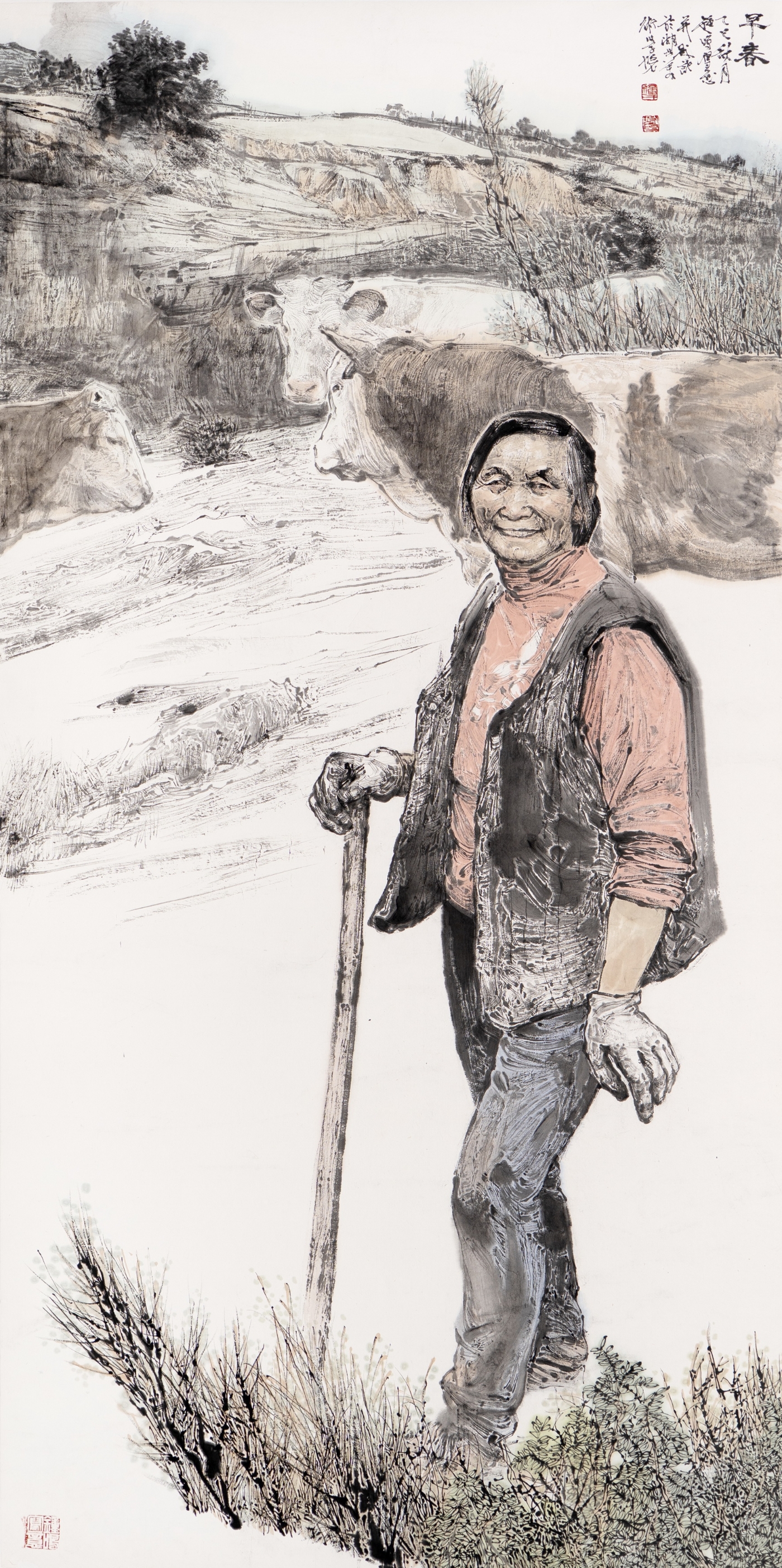 钟鸣《早春》180cmx96cm 钟鸣《早春》180cmx96cm