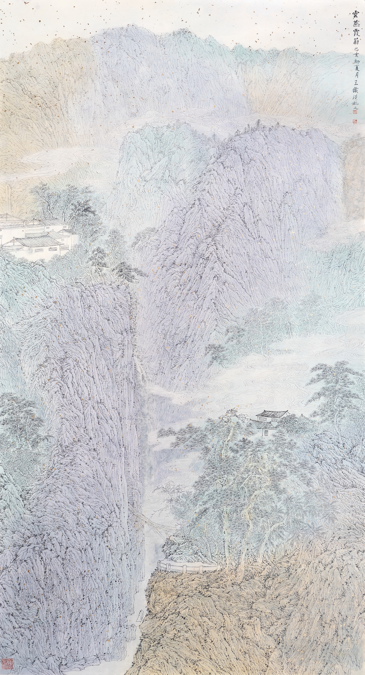 王铁汉《云蒸霞蔚》180cmx96cm 王铁汉《云蒸霞蔚》180cmx96cm