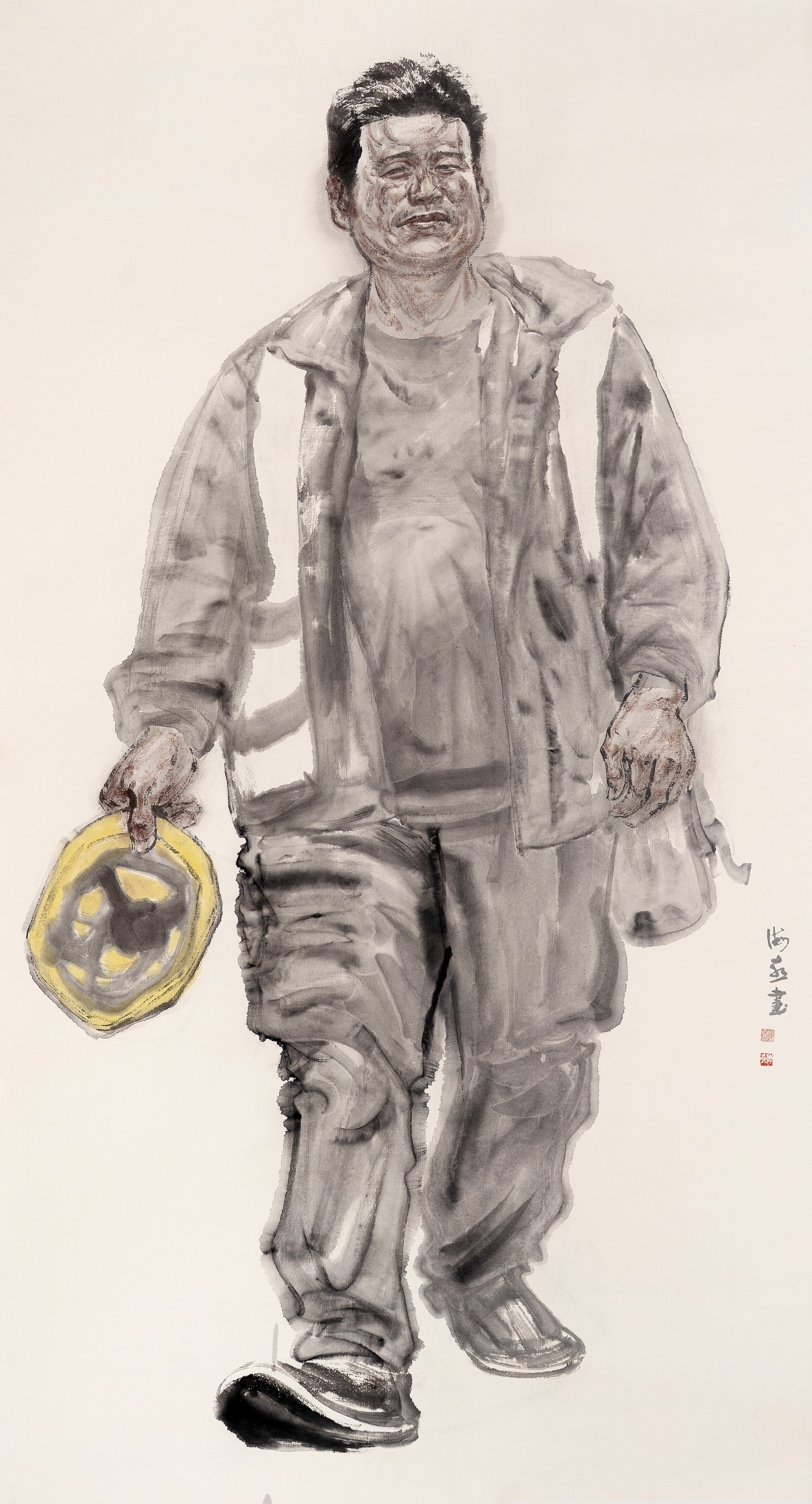 陈海燕《建设者》180cmx96cm 陈海燕《建设者》180cmx96cm