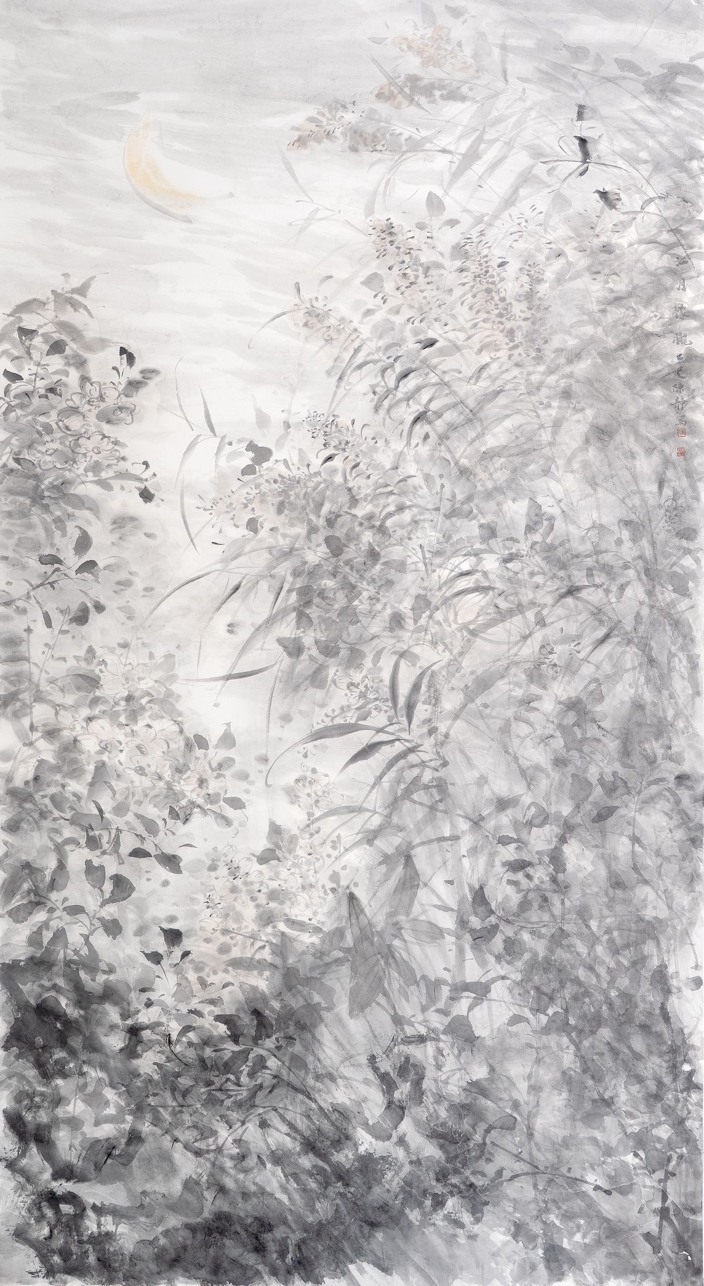 陈静《江月朦胧》180cmx96cm 陈静《江月朦胧》180cmx96cm