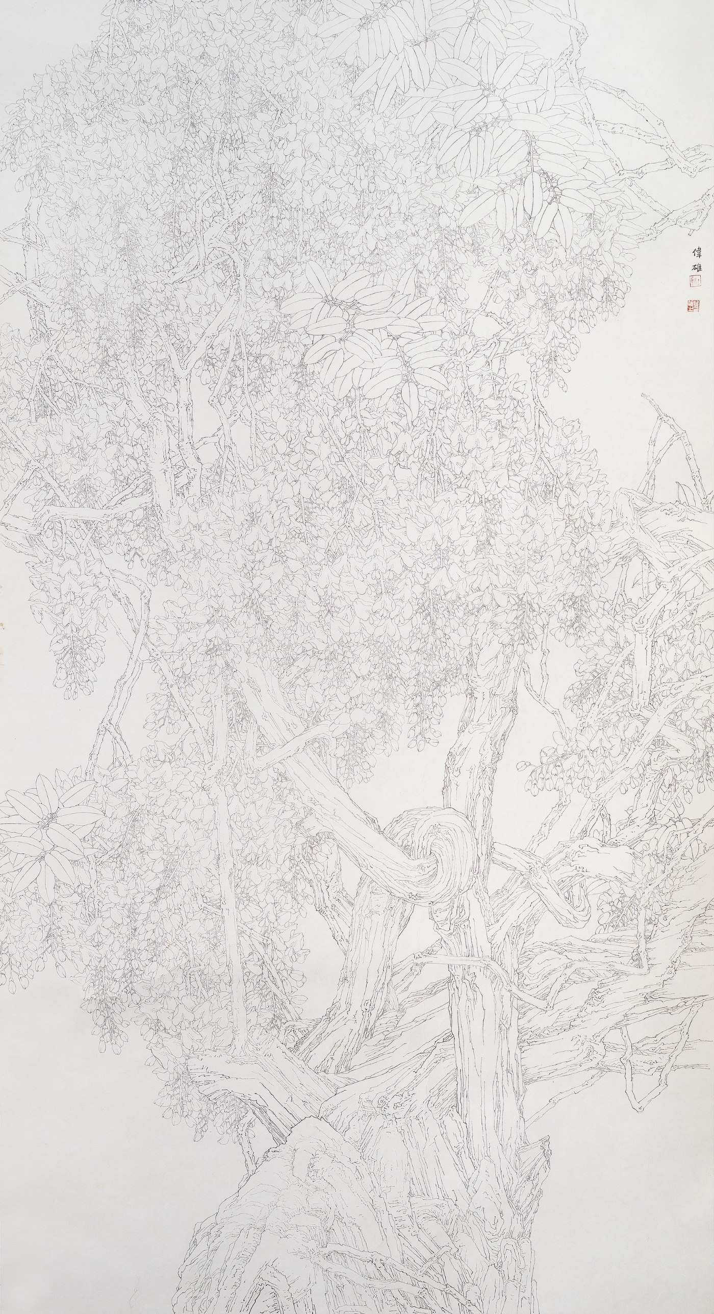 杜伟雄《紫气东来》180cmx96cm 杜伟雄《紫气东来》180cmx96cm