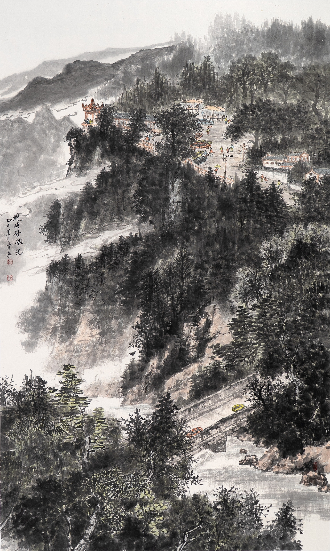 黄毅《绝顶好风光》180cmx96cm 黄毅《绝顶好风光》180cmx96cm