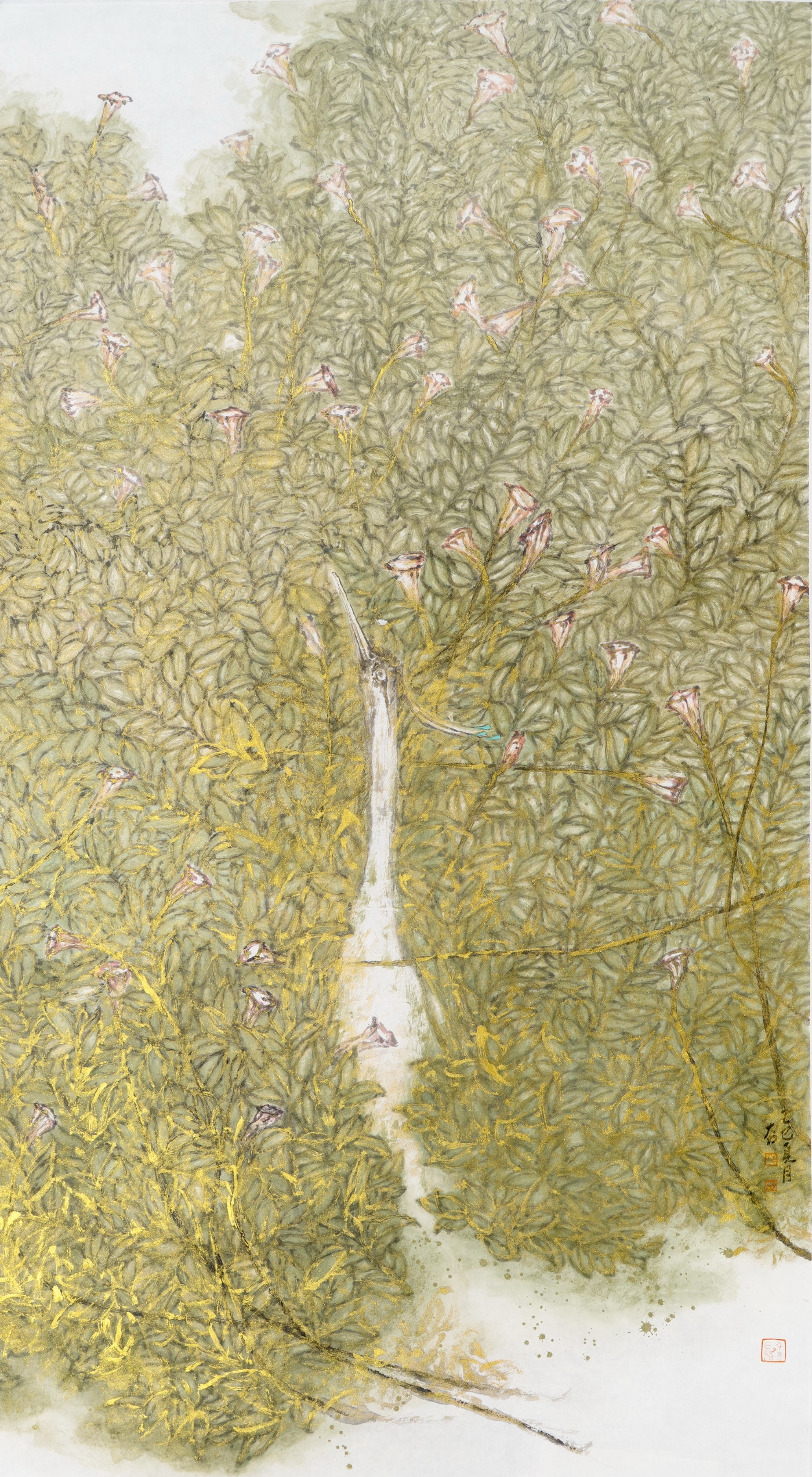 李胜利《江花伴羽·生态华章》180cmx96cm 李胜利《江花伴羽·生态华章》180cmx96cm