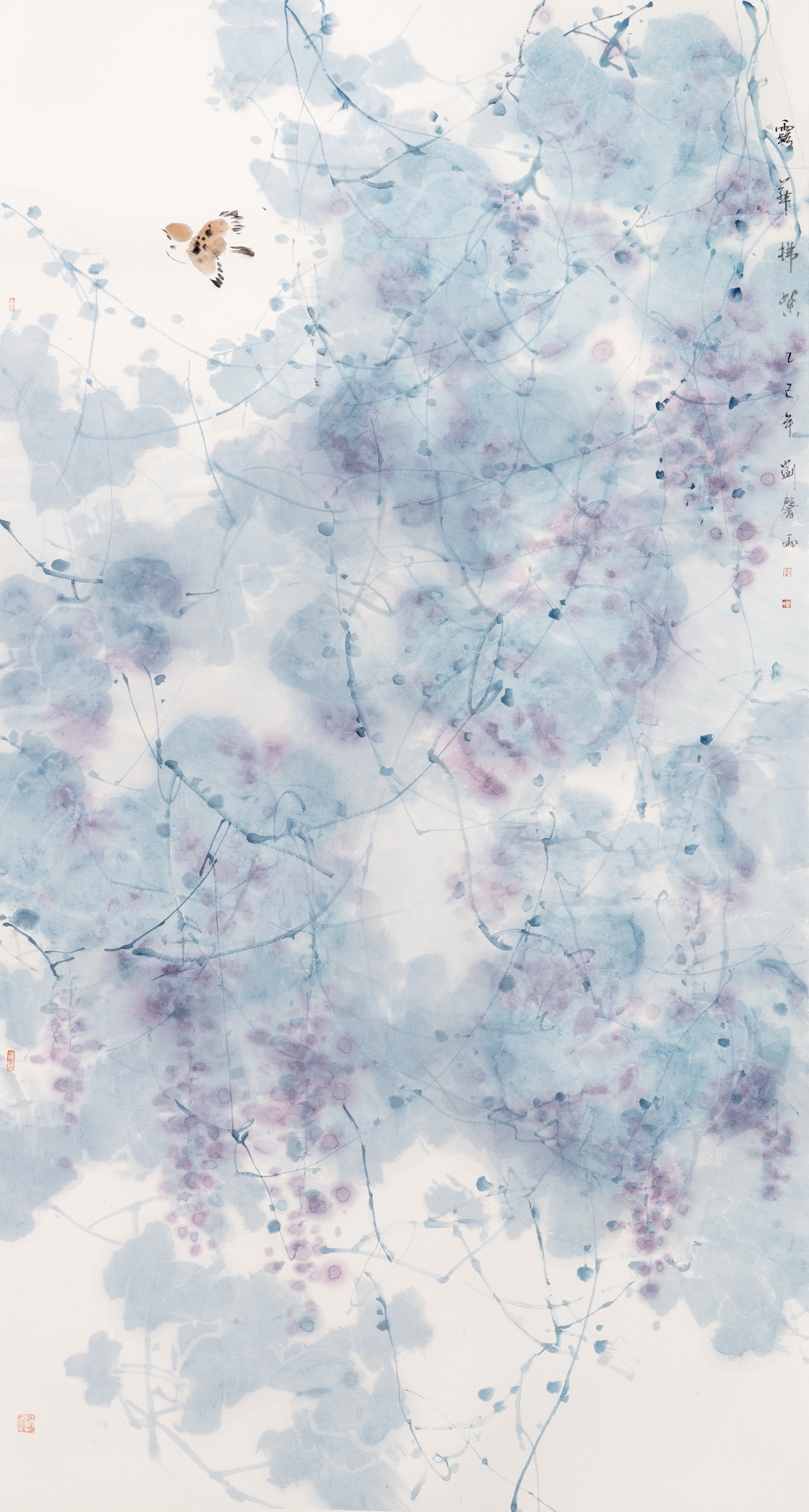 刘馨雨《露华拂紫》180cmx96cm 刘馨雨《露华拂紫》180cmx96cm