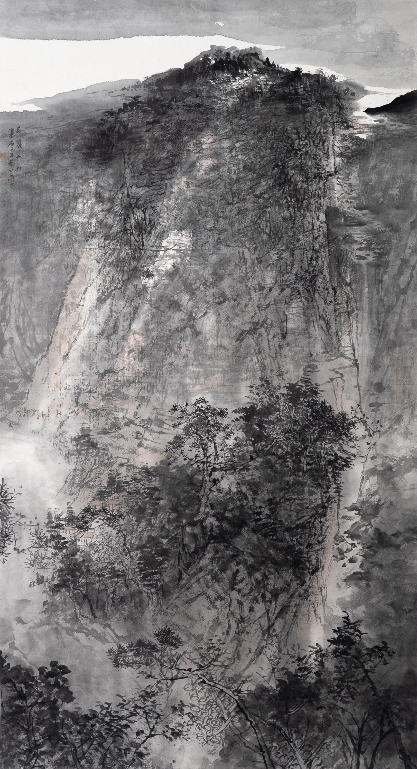 王莉《美丽山村》180cmx96cm 王莉《美丽山村》180cmx96cm