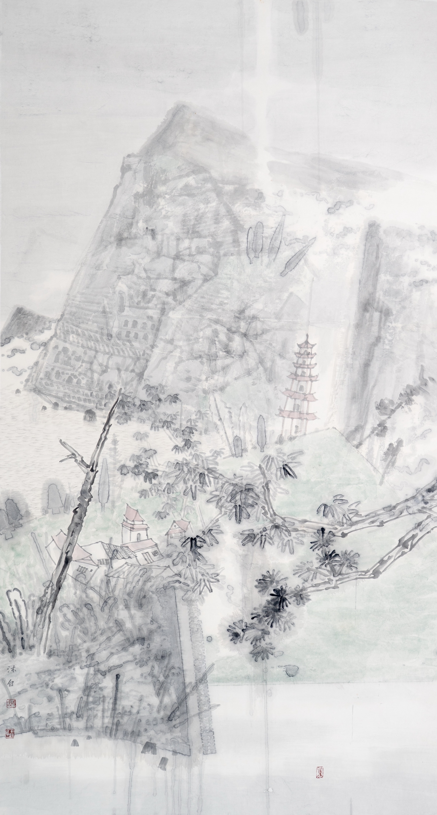 杨波 夏利《谷雨》180cmx96cm 杨波 夏利《谷雨》180cmx96cm