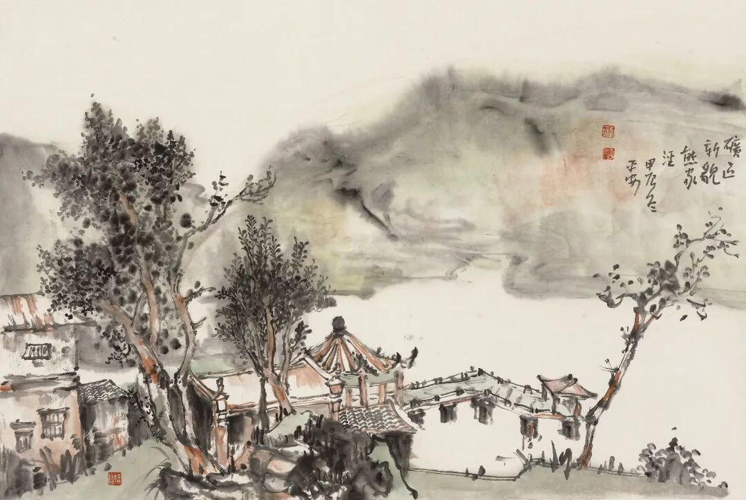 矿区新貌熊家泾 46cm×69cm 2024年.JPG