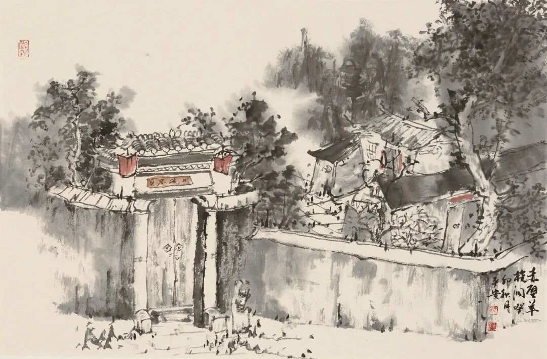 赤壁羊楼洞 46cm×70cm 2023年.JPG