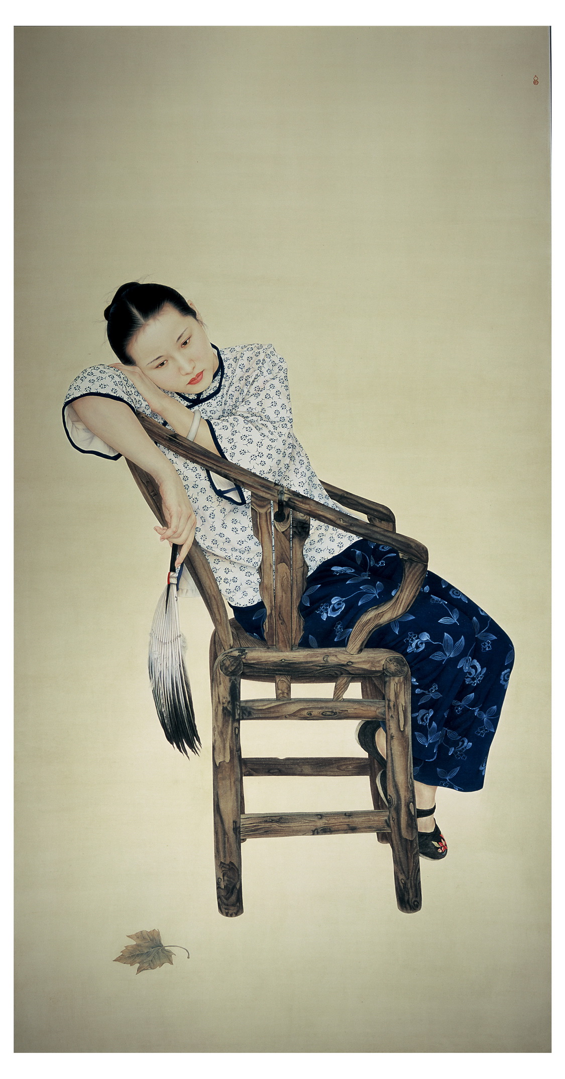 《归云》工笔画 220cm×120cm 纸本 2002年