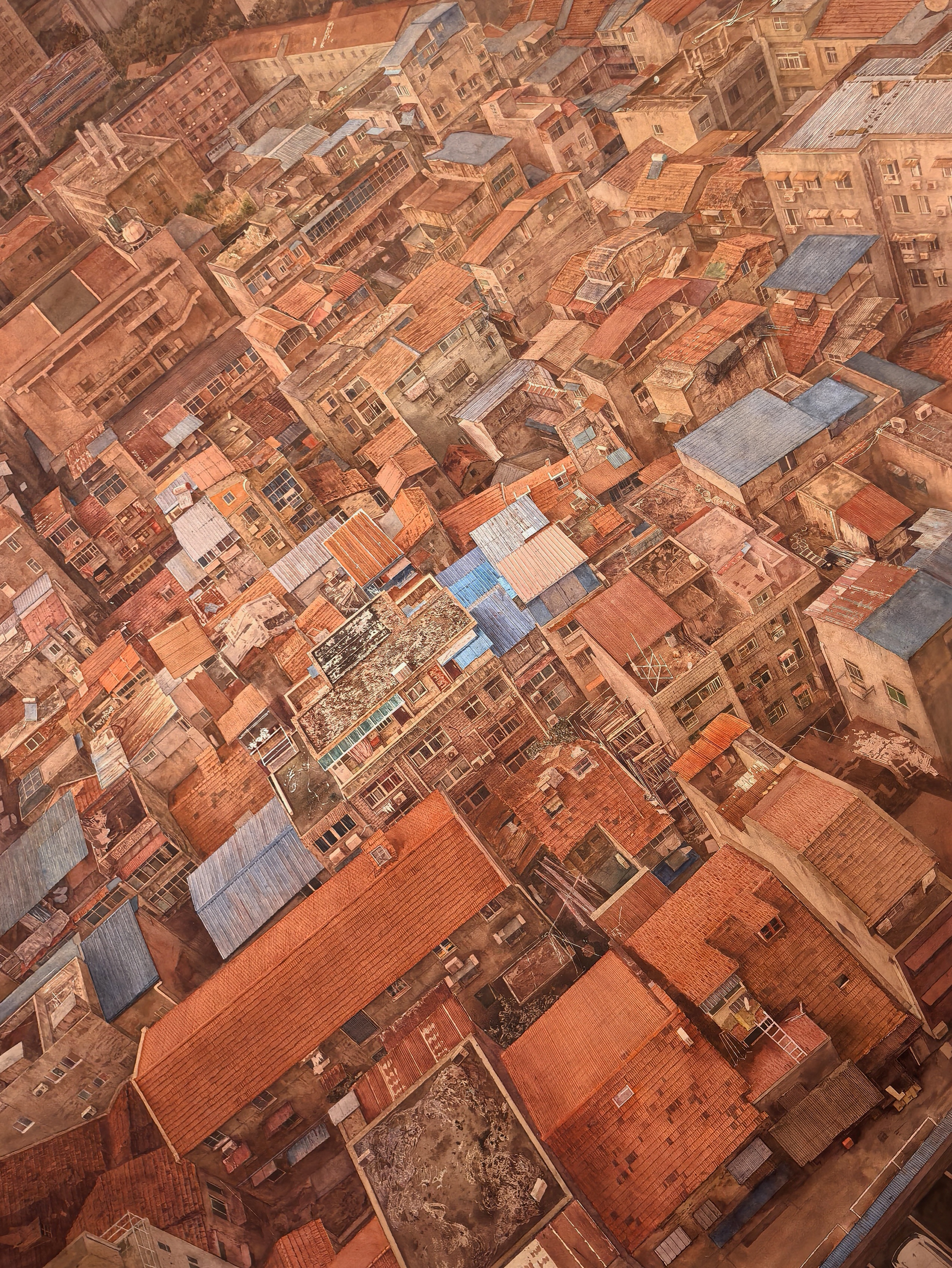 068陈子昂 《往日之影》水彩 150x110