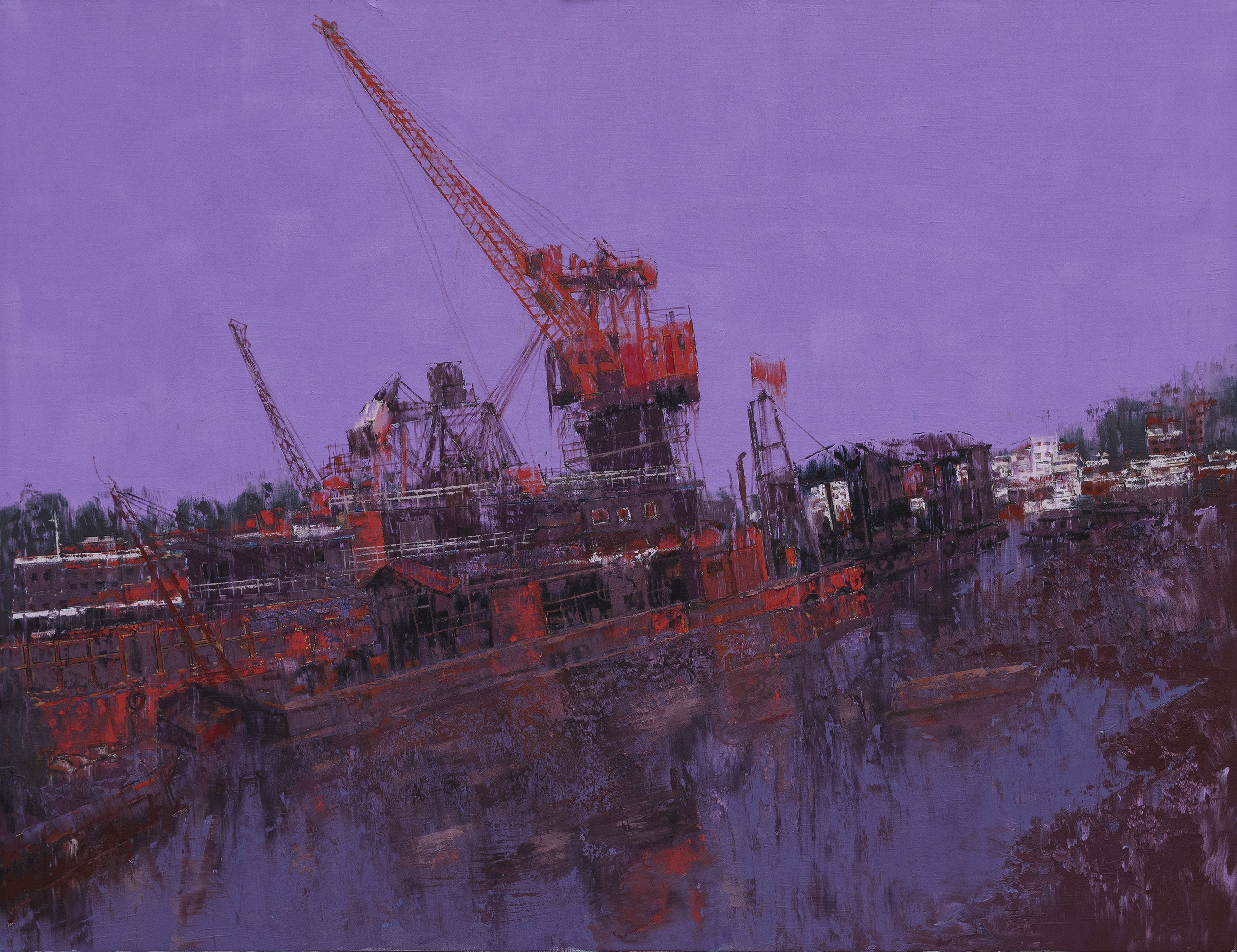 559赵彦华《长江系列·巴河》布面油彩100×130cm